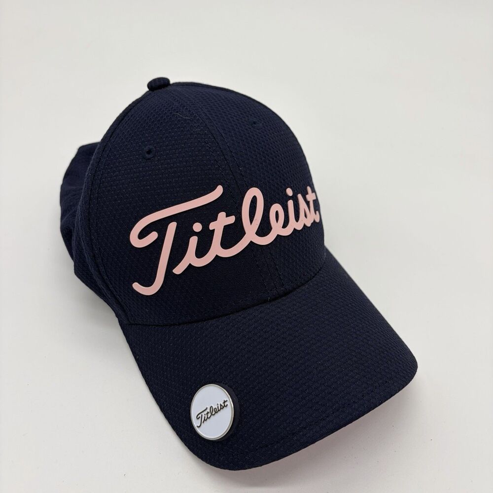 Golf Titleist Performance Navy/Pink Hat Cap Magnetic Premium Ball Marker
